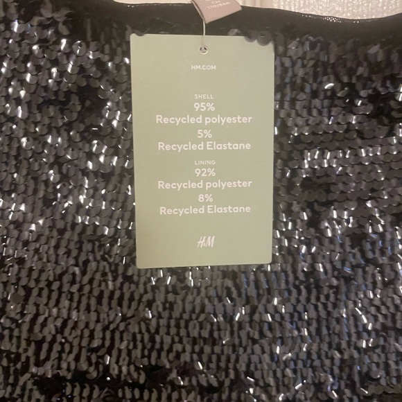 H&M Black Sequin A-Line Mini Skirt - Picture 3 of 3